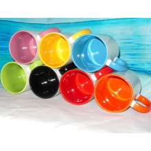Haonai ceramic mugs sublimation, blank, grade A, 11 oz,BPA free,coated coffee mug,inside color coffee mug